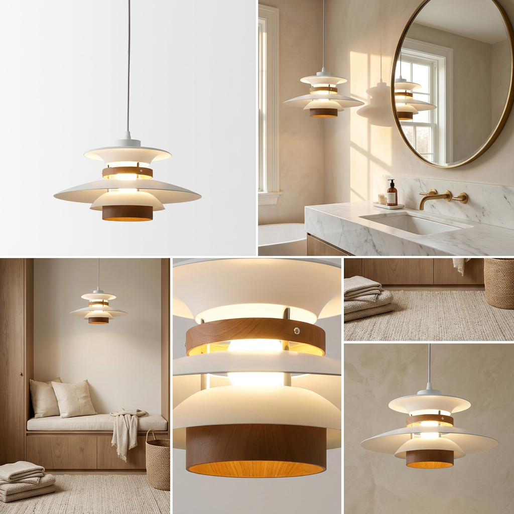 Aurora of Stillness Nordic Iron Pendant Light lifestyle image - Higgsfield lux20v1 - a12