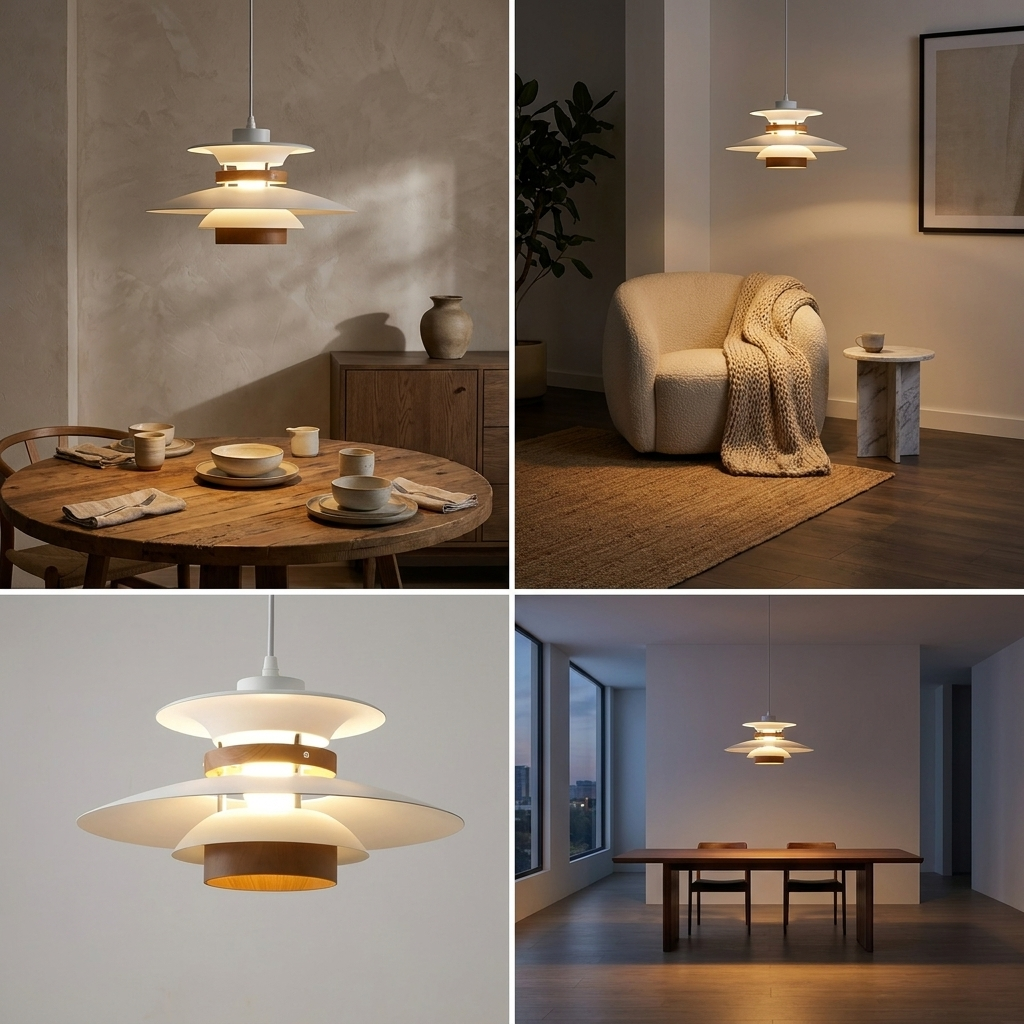 Aurora of Stillness Nordic Iron Pendant Light lifestyle image - Higgsfield lux20v1 - a15