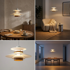 Aurora of Stillness Nordic Iron Pendant Light lifestyle image - Higgsfield lux20v1 - a15