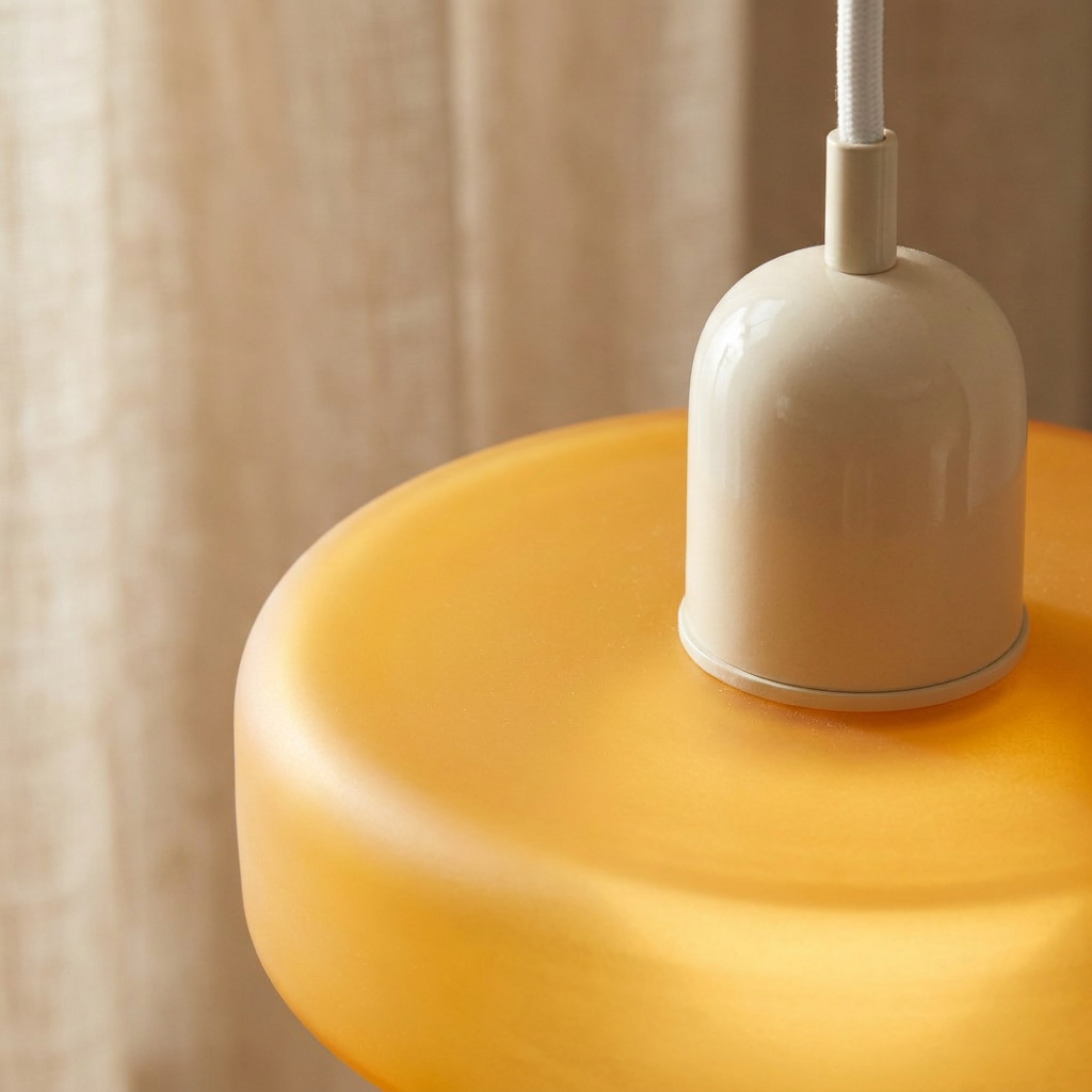 Luminous Halo Modern Glass Pendant Light lifestyle image - Higgsfield lux20v1 - a3