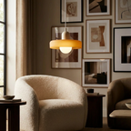 Luminous Halo Modern Glass Pendant Light lifestyle image - Higgsfield lux20v1 - a6