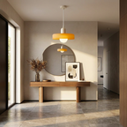 Luminous Halo Modern Glass Pendant Light lifestyle image - Higgsfield lux20v1 - a9