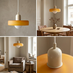 Luminous Halo Modern Glass Pendant Light lifestyle image - Higgsfield lux20v1 - a18