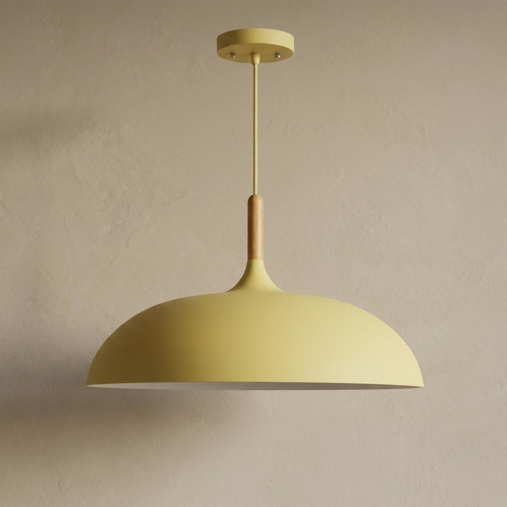 Nordic Style Wood Iron Art Pendant Light lifestyle image - Higgsfield lux20v1 - a2