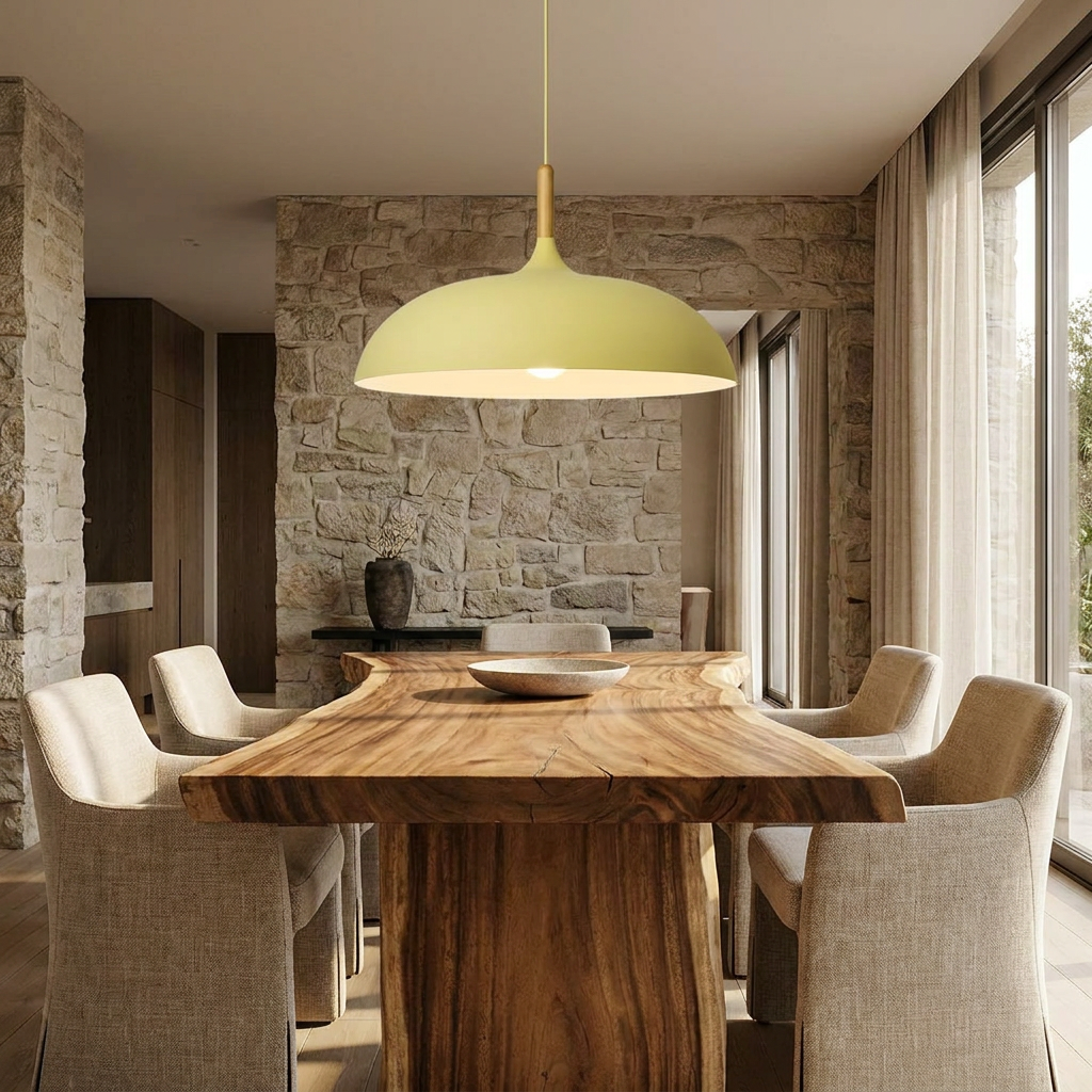Nordic Style Wood Iron Art Pendant Light lifestyle image - Higgsfield lux20v1 - a7