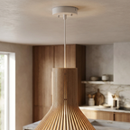 The Wood Sacred Radiance Pendant Light lifestyle image - Higgsfield lux20v1 - a4