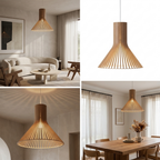 The Wood Sacred Radiance Pendant Light lifestyle image - Higgsfield lux20v1 - a5