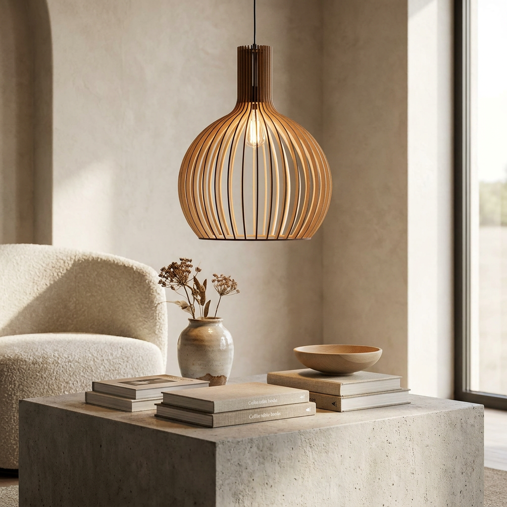 Celestial Radiance Nordic Pendant Light lifestyle image - Higgsfield lux20v1 - a19