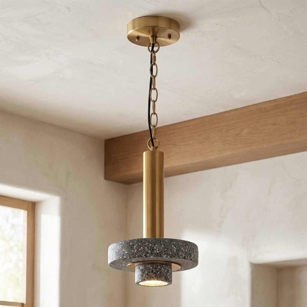 The Colored Terrazzo Ceiling Light lifestyle image - Higgsfield lux20v1 - a4