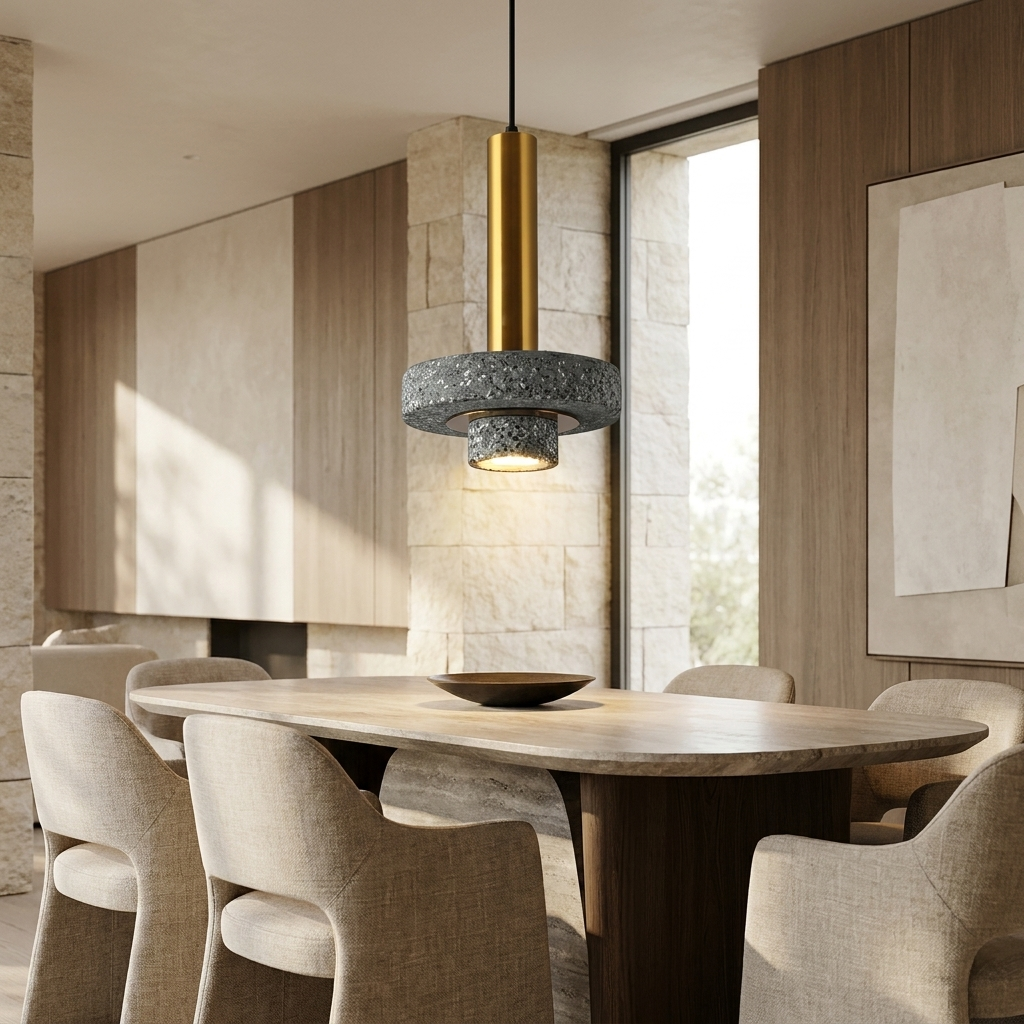 The Colored Terrazzo Ceiling Light lifestyle image - Higgsfield lux20v1 - a7