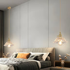 Lotus Glow Vintage Glass Pendant Light