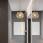 Nordic Handmade Brass Glass Pendant Light