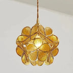 Nordic Handmade Brass Glass Pendant Light