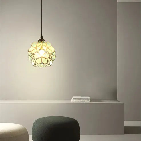 Nordic Handmade Brass Glass Pendant Light