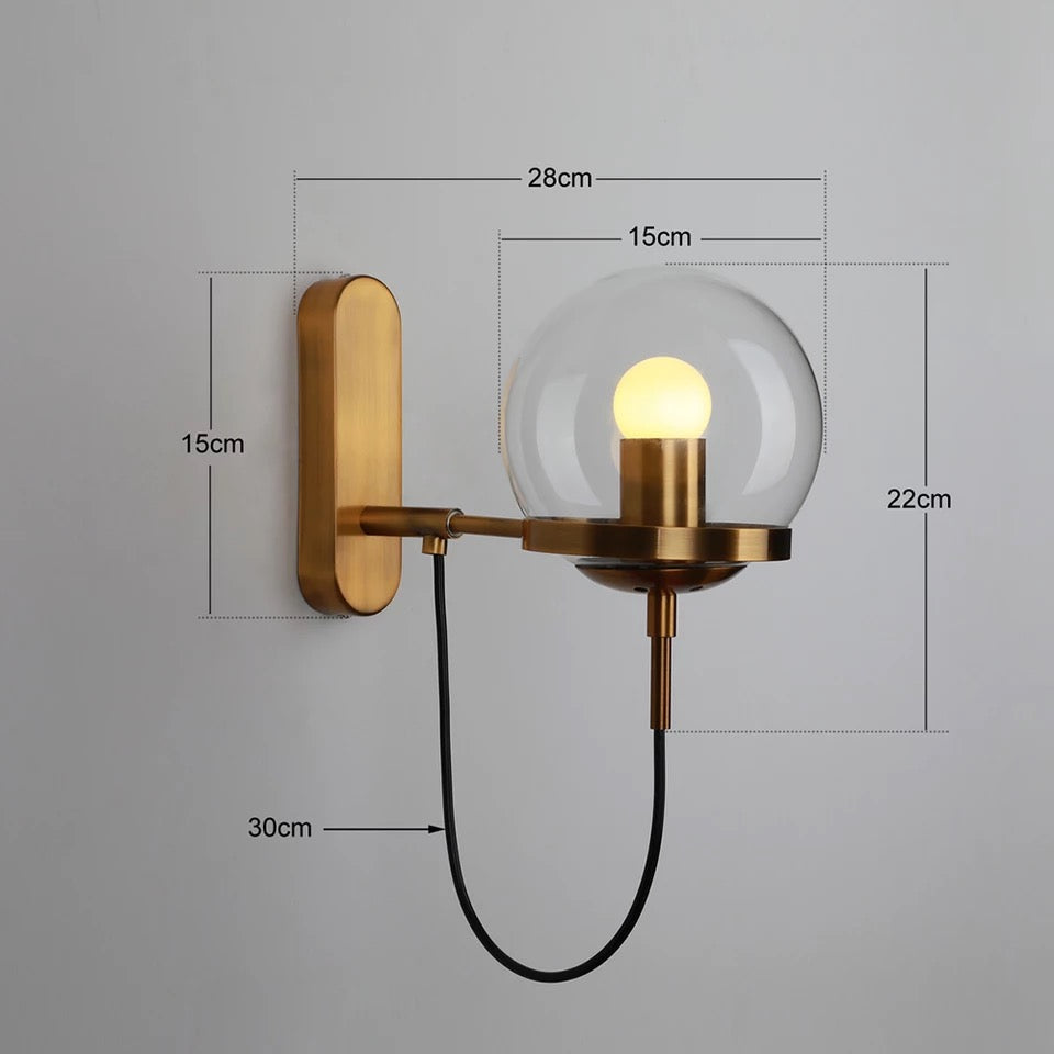 Modern Sphere Wall Light
