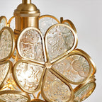 Blooming Nordic Flower Glass Pendant Light
