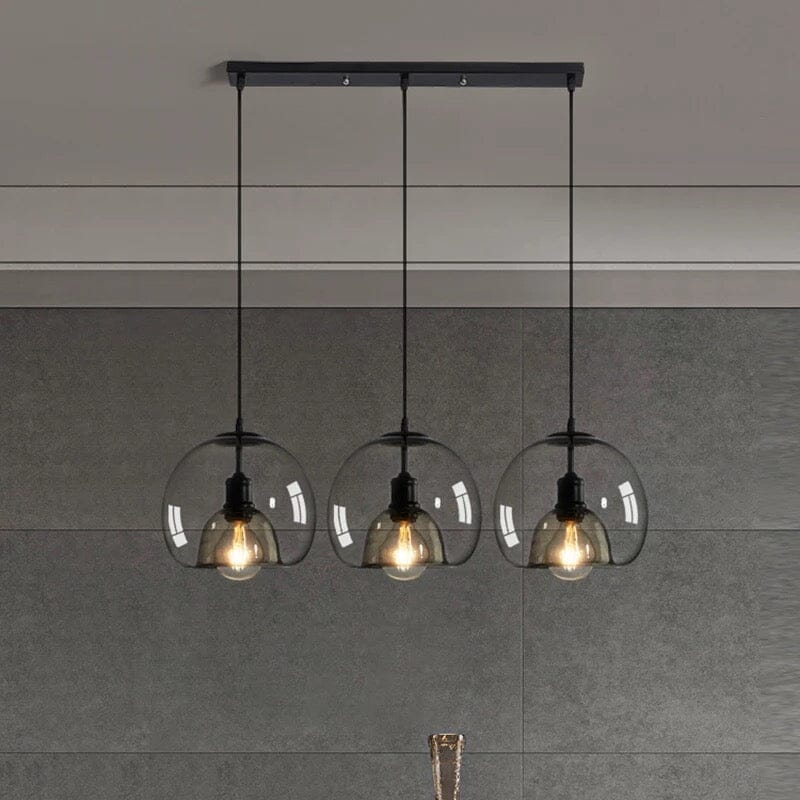 Nordic Minimalist Glass Stone LED Pendant Light