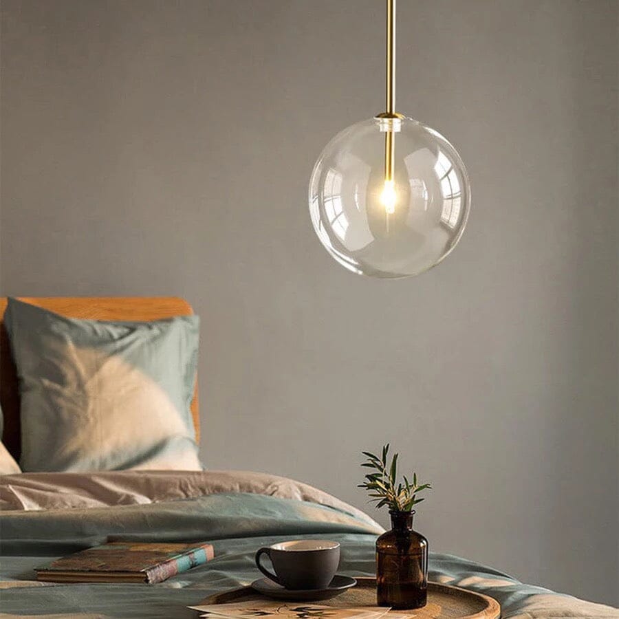 Scandinavian Glass Ball Pendant Light