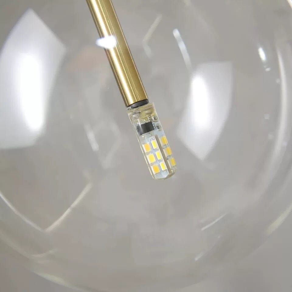 Scandinavian Glass Ball Pendant Light