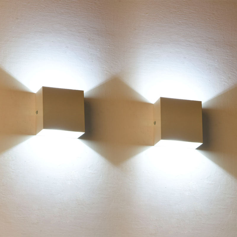 Modern Adjustable Square LED Outdoor Wall Light