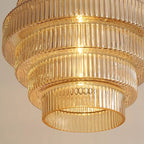 Kaela Vintage Striped Glass Pendant Light