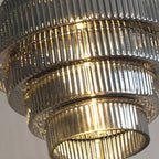 Kaela Vintage Striped Glass Pendant Light