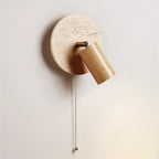 Travertine Modern Rotatable Bedside Wall Light