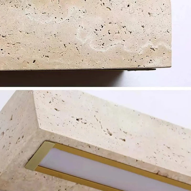 Modern Creative Yellow Travertine Stone Wall Light