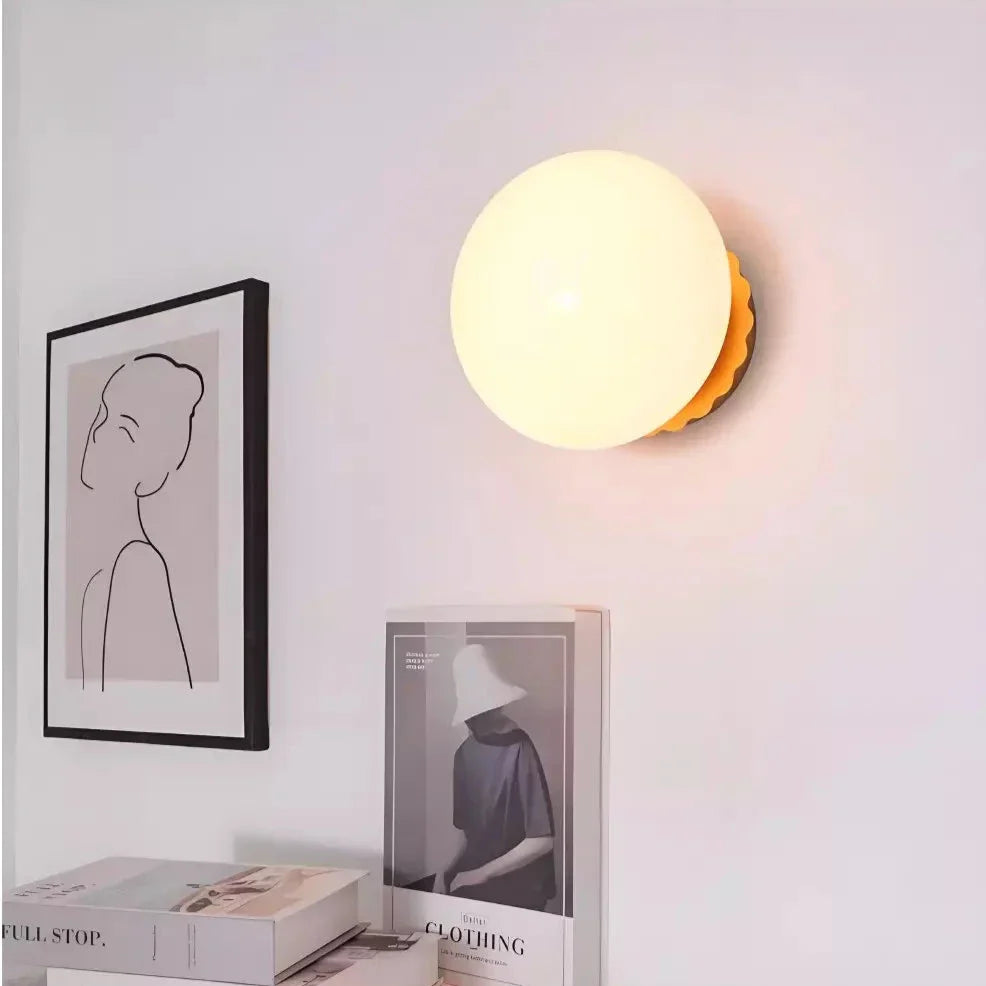 Nordic Pink Pearl Ball Wall Light