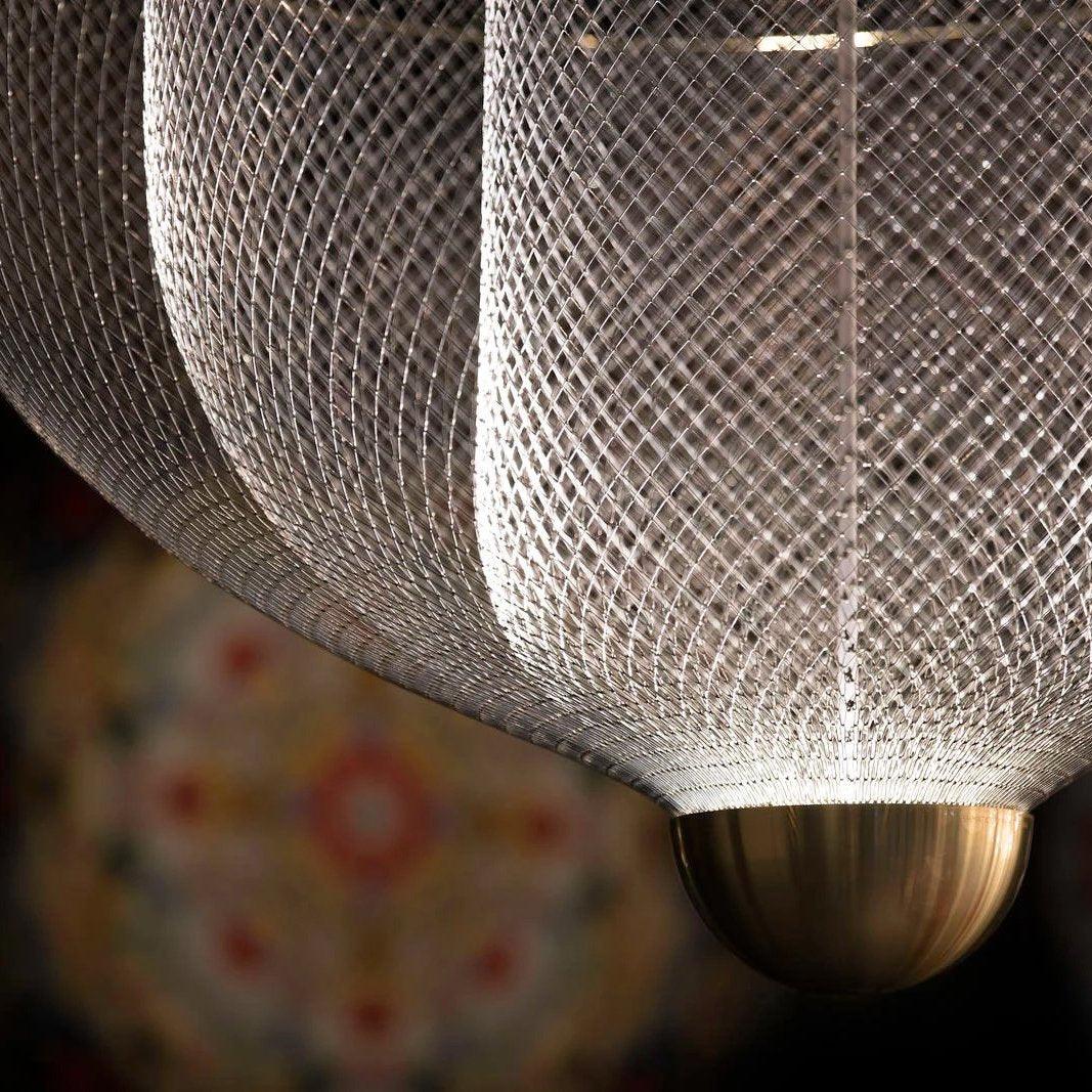 Radiant Wirelight Sculptural Japandi Metal Pendant Light