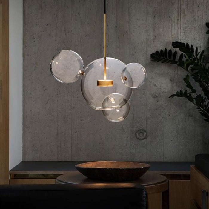 Aura Floating Nordic Bubble Glass Pendant Light