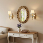 Elara Vintage Ceramic Fabric Wall Light