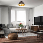 Modern Retro Gold Foil Ceiling Light