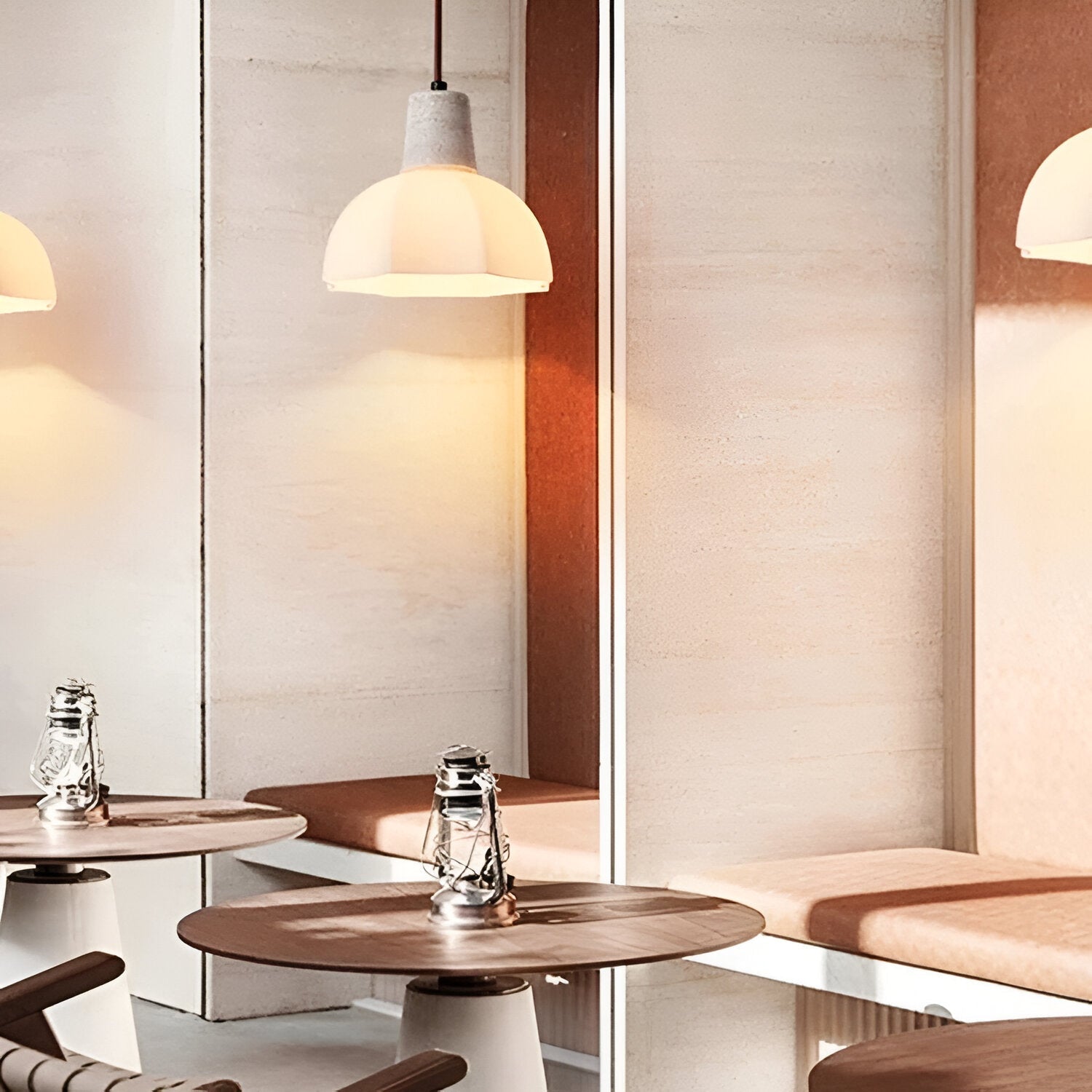 Romantic Flower Travertine Pendant Light