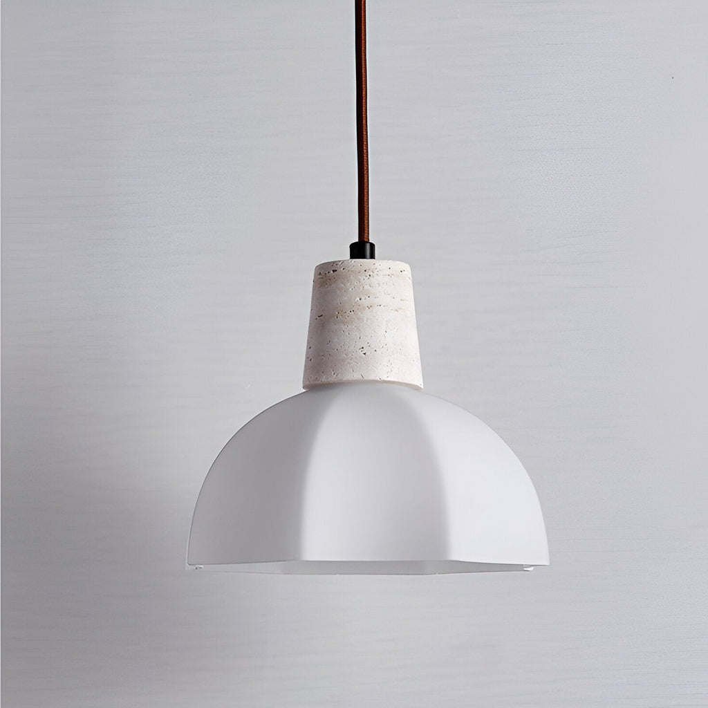 Romantic Flower Travertine Pendant Light