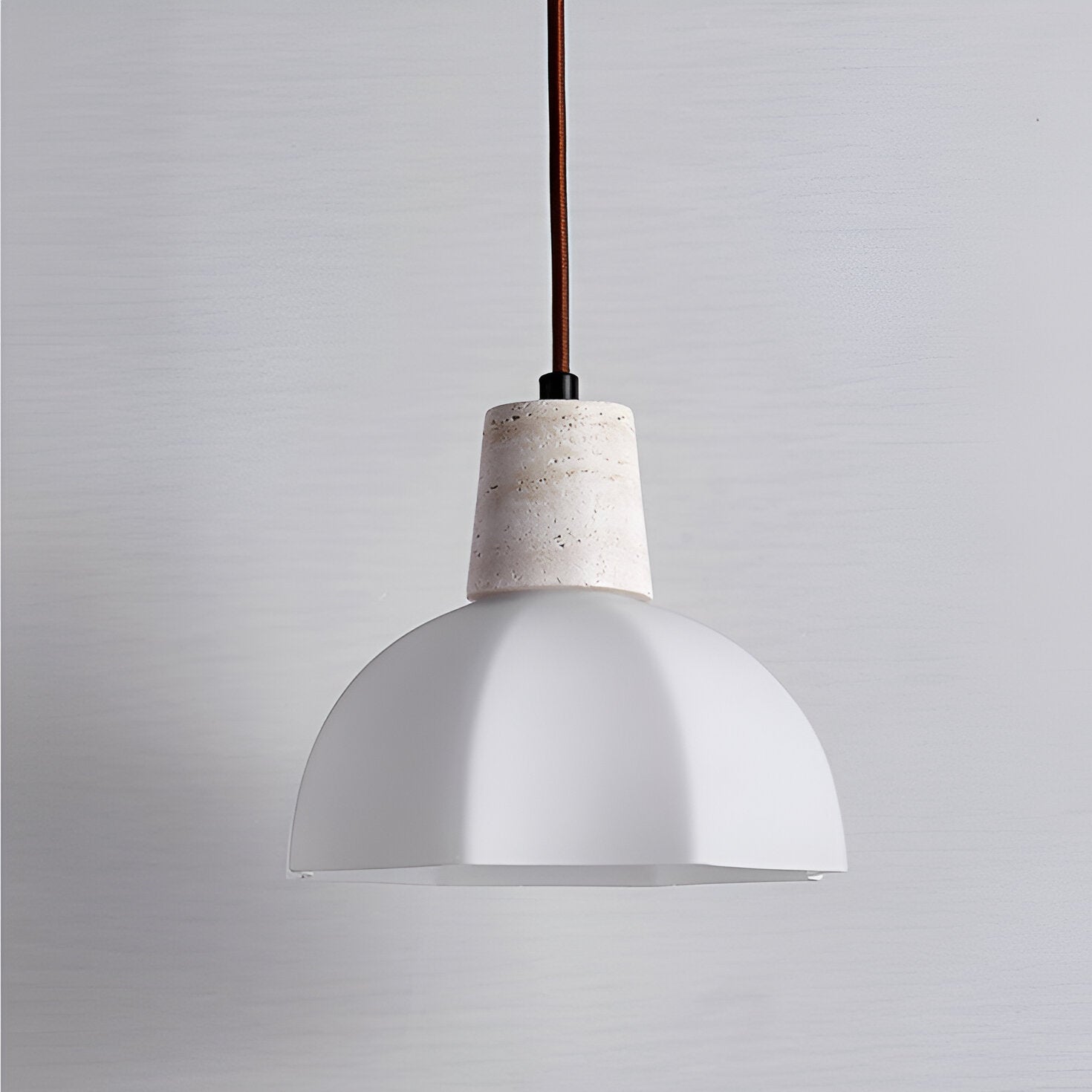 Romantic Flower Travertine Pendant Light