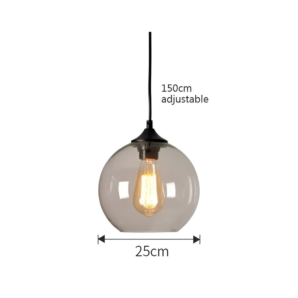 Glass Stone Lampshade Pendant Light
