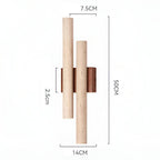 Travertine Retro Style Double Long Wall Light