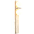 Long Strip Stone Travertine Wall Light