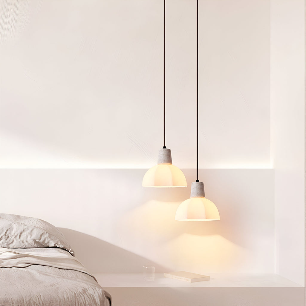Romantic Flower Travertine Pendant Light