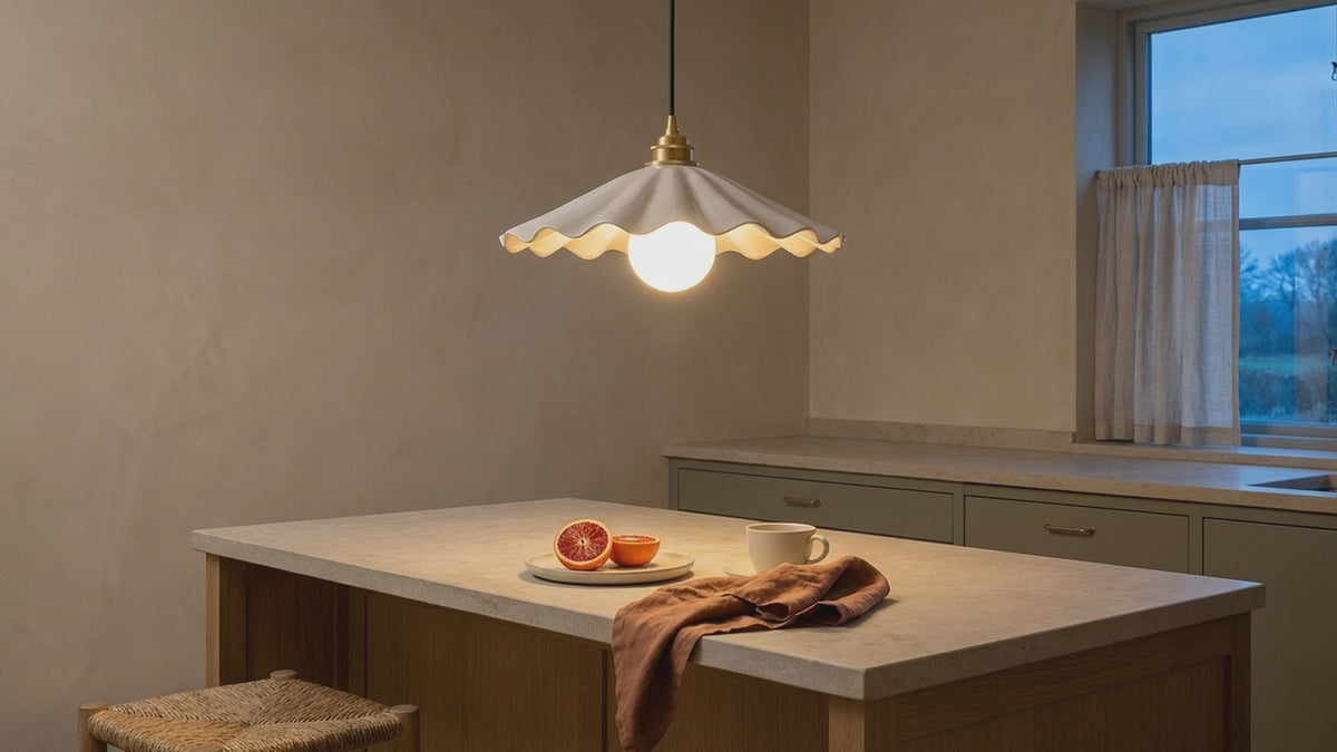 Sollie product film: Island Light Harmony Japandi Ceramic Pendant Lamp