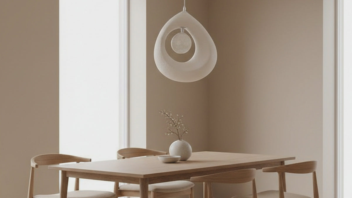 Sollie product film: Hayami Wabi Sabi Resin Pendant Light