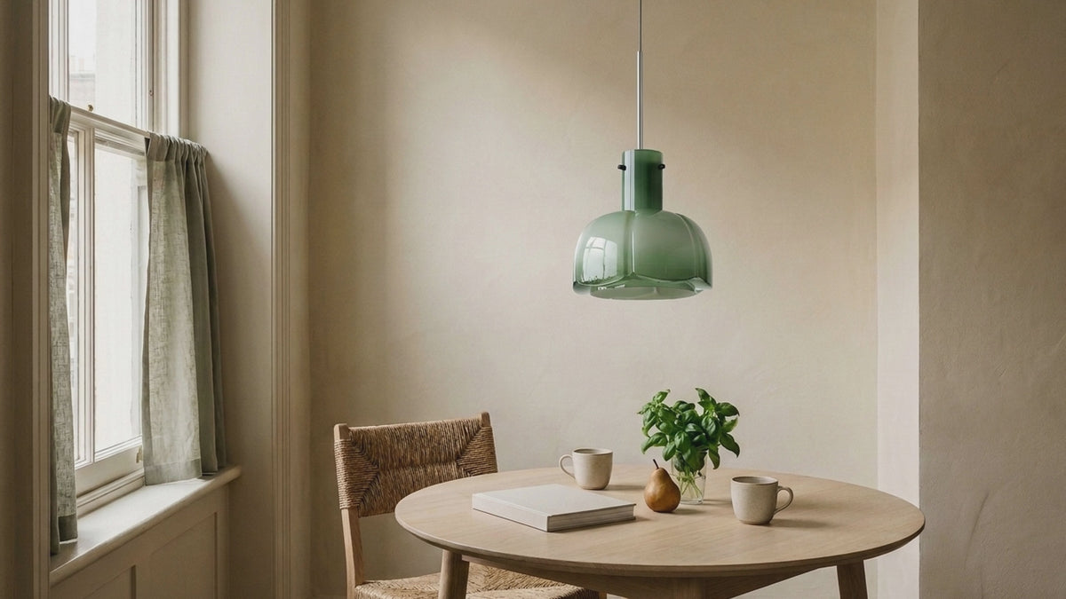 Sollie product film: Nordic Flower Shaped Glass Pendant Light