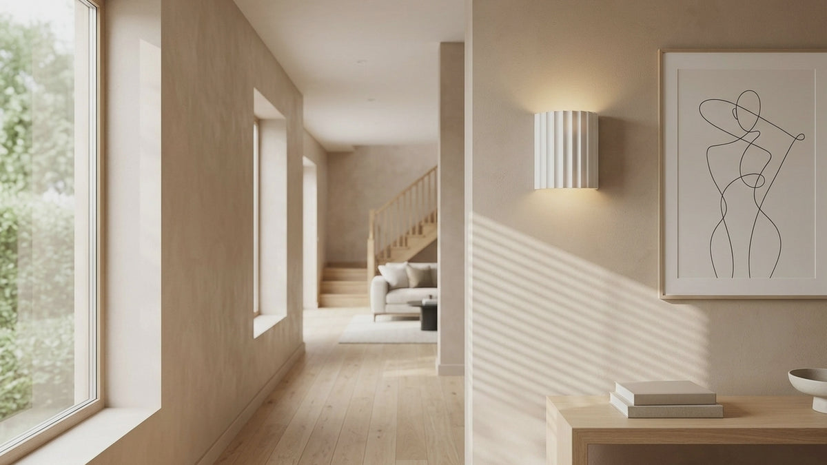 Sollie product film: Nordic Resin Clarity Minimalist Wall Light