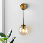 Shiny Nordic Globe Wall Light