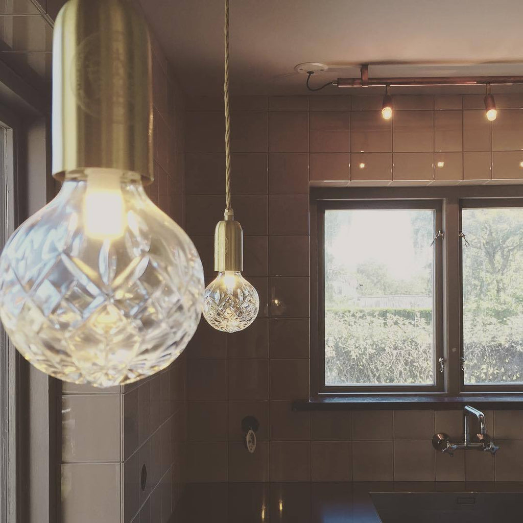 Nordic Design Crystal Bulb Pendant Light
