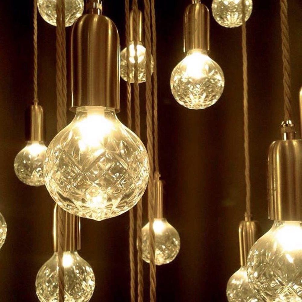 Nordic Design Crystal Bulb Pendant Light