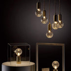 Nordic Design Crystal Bulb Pendant Light