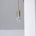 Nordic Design Crystal Bulb Pendant Light