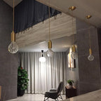 Nordic Design Crystal Bulb Pendant Light
